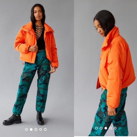 FINAL NWT Urban Outfitters BDG Isla Lightweight  Funnel Neck Puffer Jacket - Picture 3 of 15